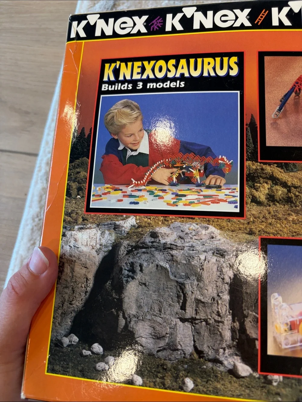 New Vintage K’Nex OSAURUS Building Set - Red, Orange, Yellow